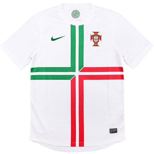 Camiseta Portugal Replica Segunda Ropa Retro 2012 Blanco